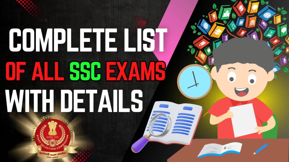 Complete List of All SSC Exams With Details