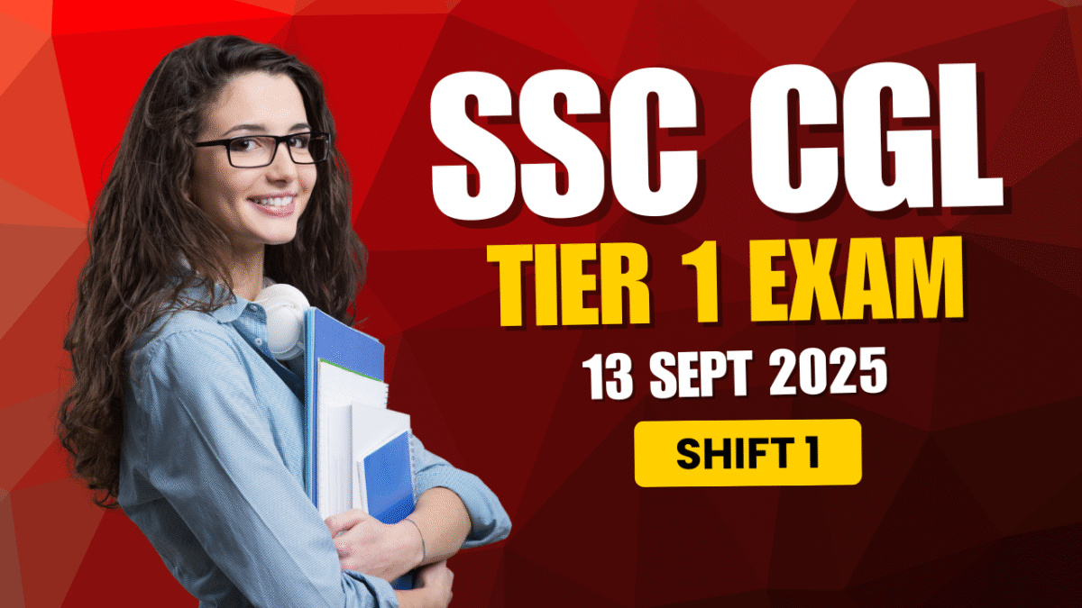 SSC CGL Tier 1 Question Paper PDF 13 September 2025 Shift 1