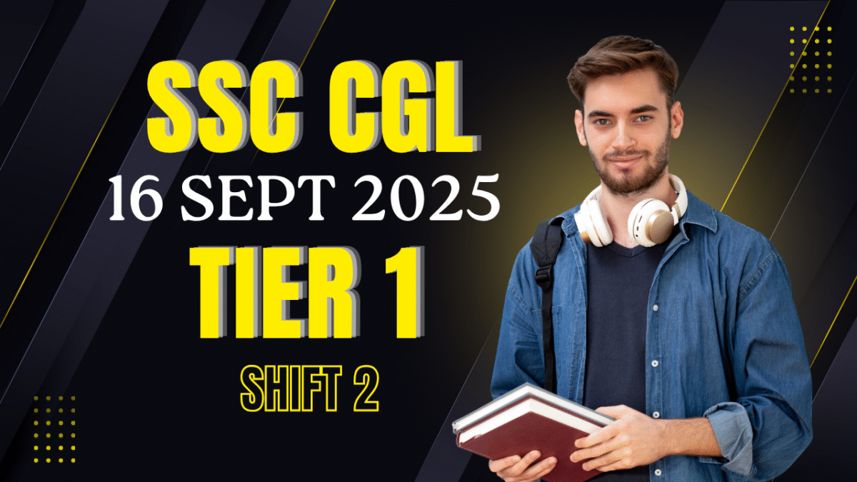 SSC CGL Tier 1 Question Paper PDF 16 September 2025 Shift 2